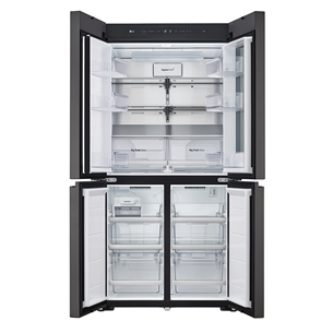 SBS-Šaldytuvas  LG MoodUP, 617 L, aukštis 187 cm, pilkas/baltas   Prekė-GMV960NNME.ANNQEUR