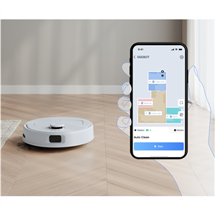 Dulkių siurblys robotas  Ecovacs Deebot N30 Pro Omni, Wet & Dry, baltas   Prekė–DEEBOTN30PRO/438406