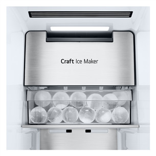 LG, InstaView, 628 L, aukštis 179 cm, SBS, juodas - Šaldytuvas