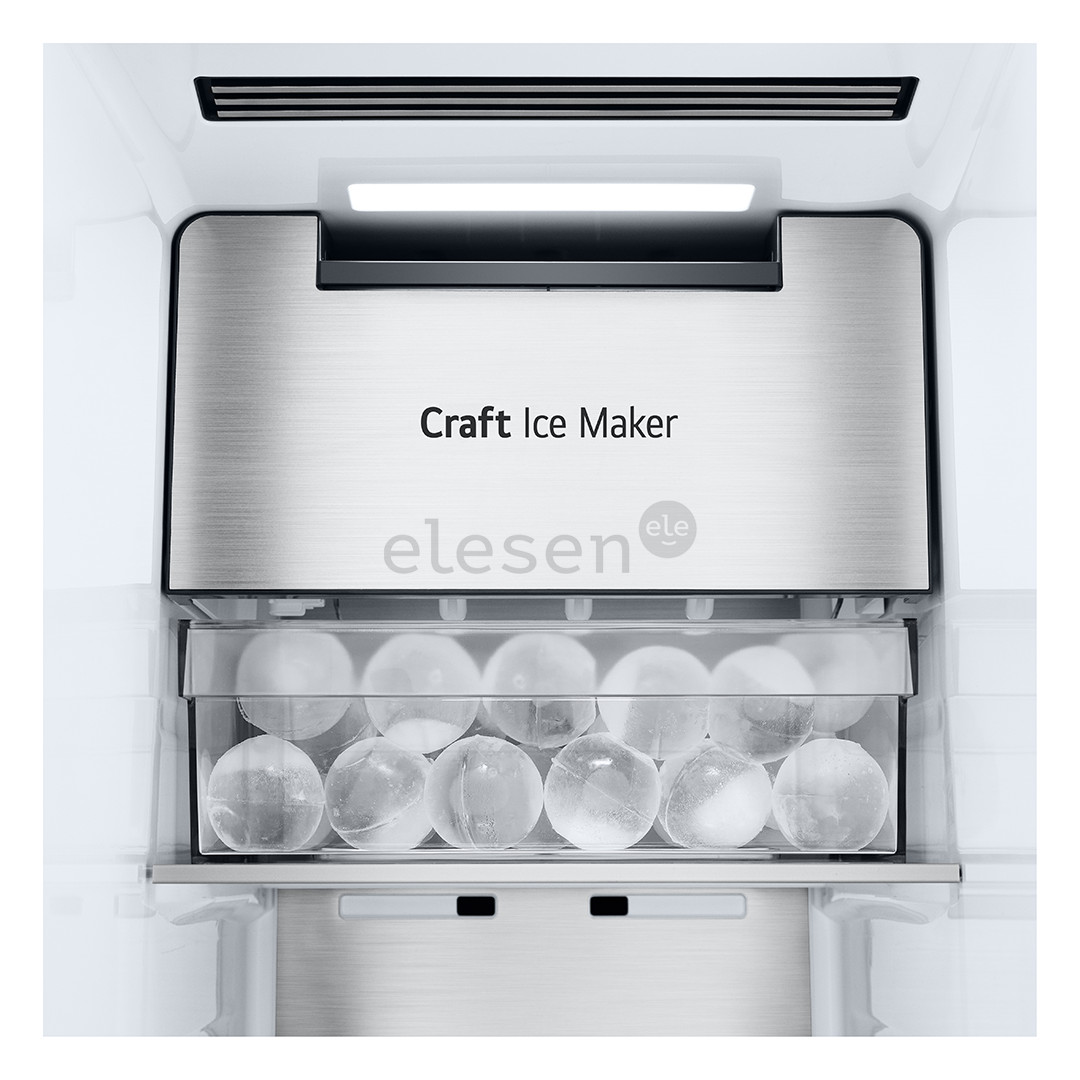 LG, InstaView, 628 L, aukštis 179 cm, SBS, juodas - Šaldytuvas