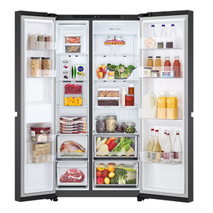 Šaldytuvas  LG, NoFrost, 664 L, aukštis 179 cm, juodas   Prekė-GSBC40EPPE.AEPQEUR