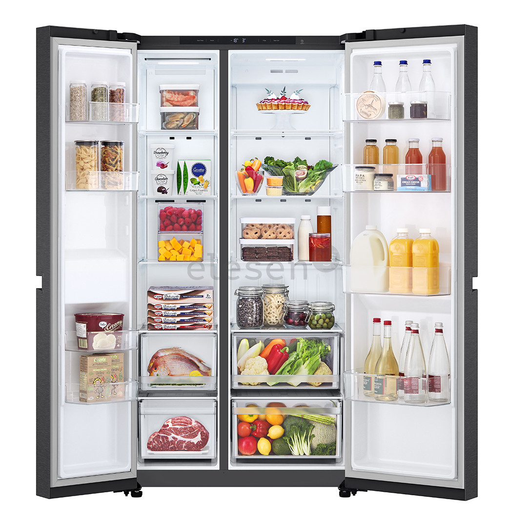 Šaldytuvas  LG, NoFrost, 664 L, aukštis 179 cm, juodas   Prekė-GSBC40EPPE.AEPQEUR