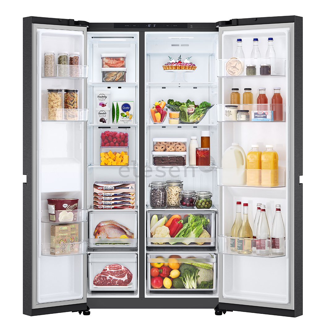 Šaldytuvas  LG, NoFrost, 664 L, aukštis 179 cm, juodas   Prekė-GSBC40EPPE.AEPQEUR