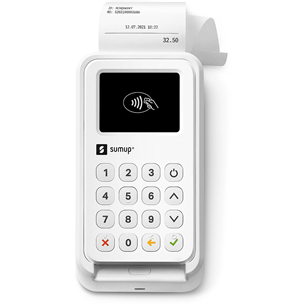 Kortelių skaitytuvas su kvitų spausdintuvu SumUp 3G Payment Kit, baltas    Prekė-900605801 900605801