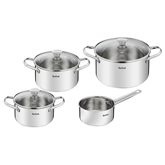 Tefal Cook Eat, 16/20/24 cm, 7 pc set - Saucepan + stewpots + lids
