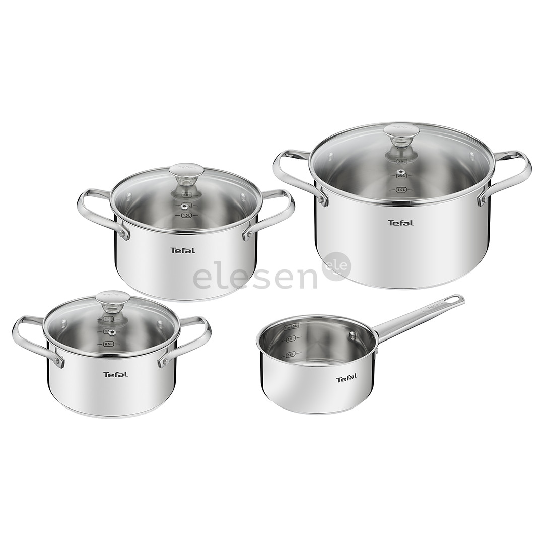 Tefal Cook Eat, 16/20/24 cm, 7 vnt. - Puodų ir keptuvių rinkinys