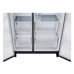 SBS šaldytuvas  LG, Water & Ice Dispenser, 641 l, aukštis 179 cm, juodas   Prekė-GSLC41EPPE.AEPQEUR