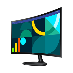 Samsung S36GD, 24'', 100 Hz, VA, FHD, curved, black - Monitor