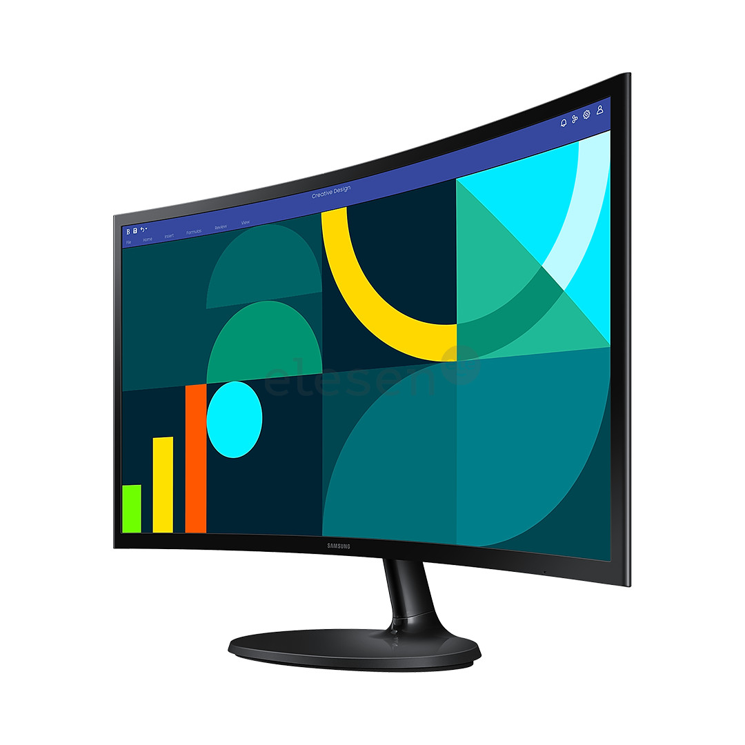 Samsung S36GD, 24'', 100 Hz, VA, FHD, lenktas, juodas - Monitorius