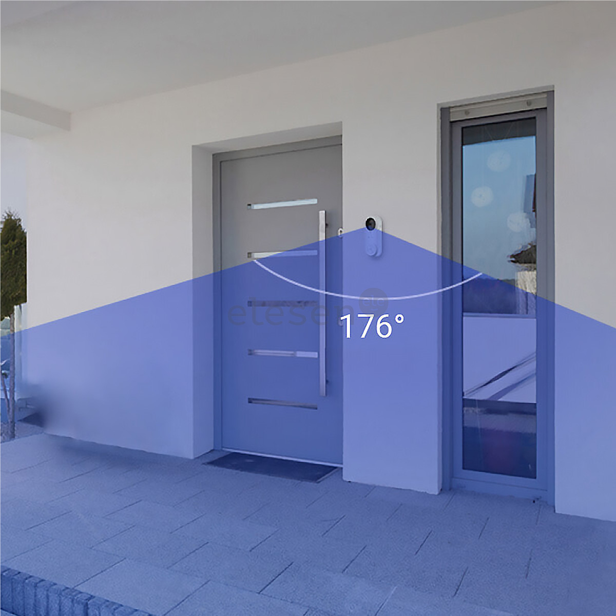 EZVIZ DB2 Pro, 2K, maitinamas baterijomis, baltas - Išmanusis durų skambutis su kamera