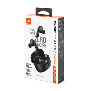 JBL Tune Beam 2, juodos - Belaidės ausinės