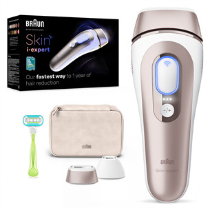 Braun IPL Skin i-Expert Pro 7 PL7147, baltas/aukso spalvos - Fotoepiliatorius PL7147