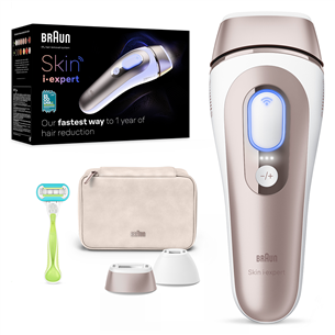 Fotoepiliatorius  Braun IPL Skin i-Expert Pro 7 PL7147, baltas/auksinis PL7147
