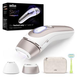 Fotoepiliatorius  Braun IPL Skin i-Expert Pro 7 PL7147, baltas/auksinis