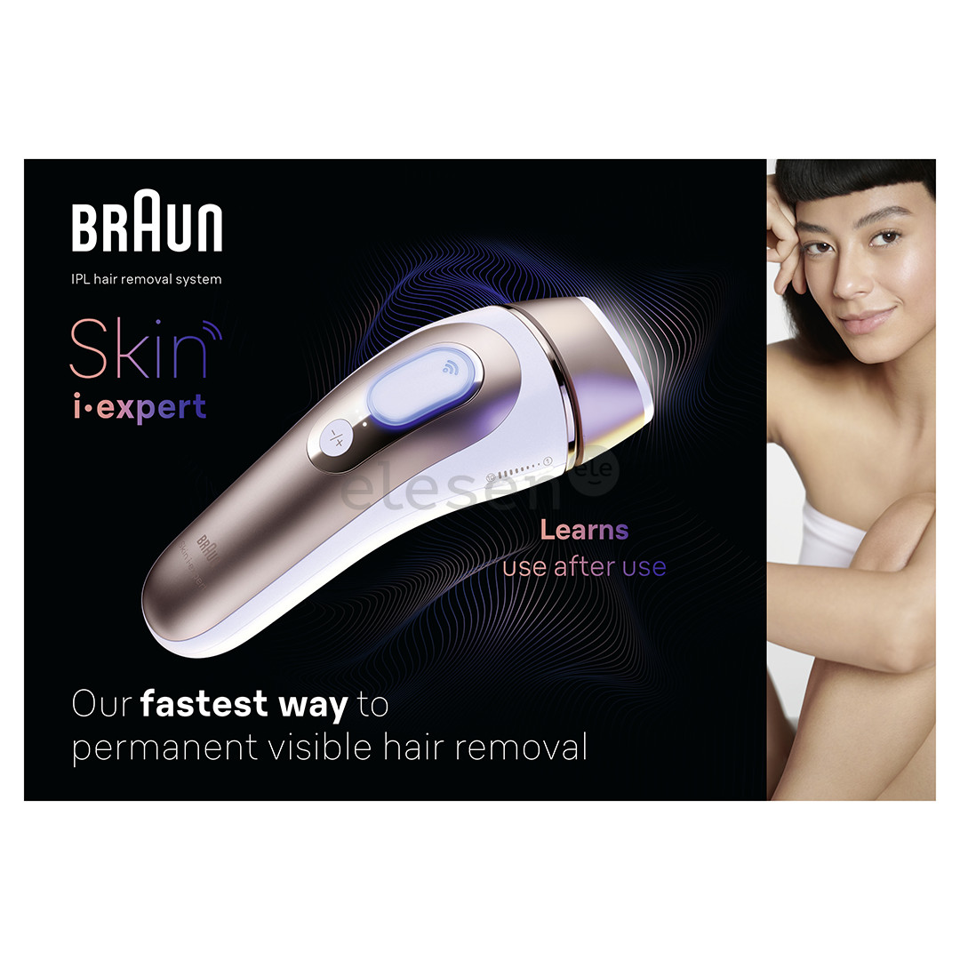 Braun IPL Skin i-Expert Pro 7 PL7147, white/golden - IPL hair removal device