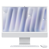 Kompiuteris Apple iMac 24" (2024), M4 8C/8C, 16 GB, 256 GB, RUS, silver Prekė–MWUC3RU/A