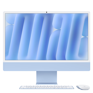 Kompiuteris  Apple iMac 24" (2024), M4 8C/8C, 16 GB, 256 GB, ENG, blue   Prekė–MWUF3ZE/A MWUF3ZE/A