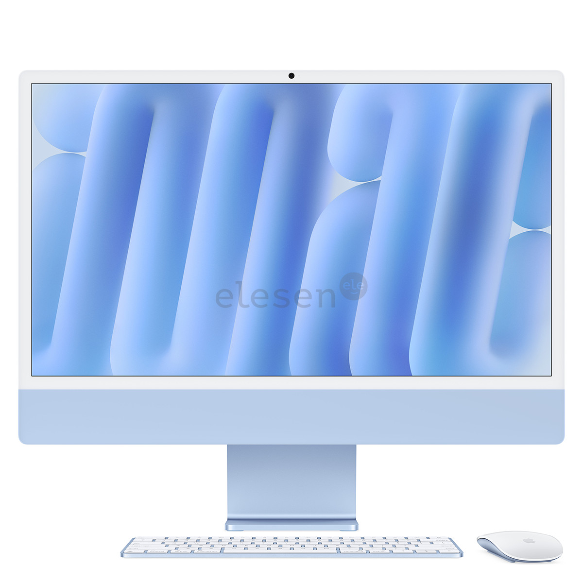 Apple iMac 24" (2024), M4 8C/8C, 16 ГБ, 256 ГБ, RUS, синий - Настольный компьютер "все в одном"