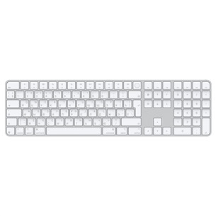 Magic Keyboard with Touch ID and Numeric Keypad, RUS, white - Wireless keyboard