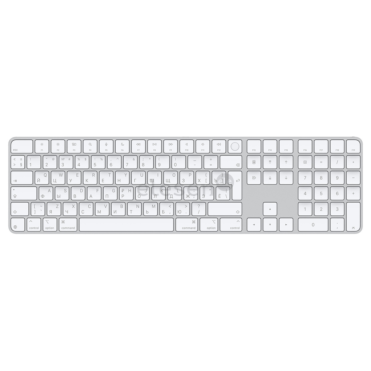 Magic Keyboard with Touch ID and Numeric Keypad, RUS, белый - Беспроводная клавиатура