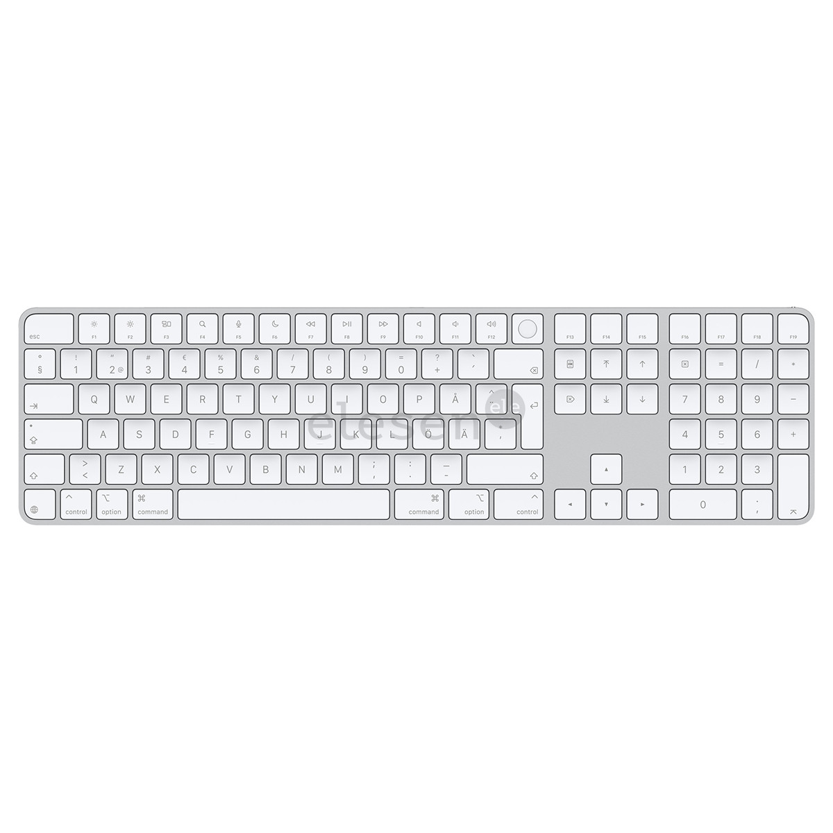 Magic Keyboard with Touch ID and Numeric Keypad, SWE, белый - Беспроводная клавиатура