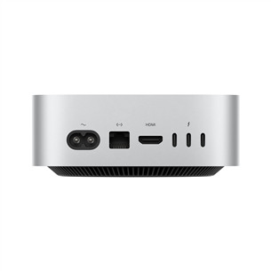 Apple Mac Mini (2024) M4 10C/10C, ​​16 GB, 256 GB, silver – Kompiuteris