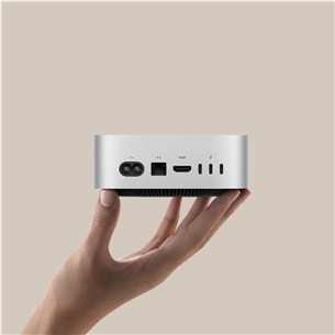 Apple Mac Mini (2024) M4 10C/10C, ​​16 GB, 256 GB, silver – Kompiuteris