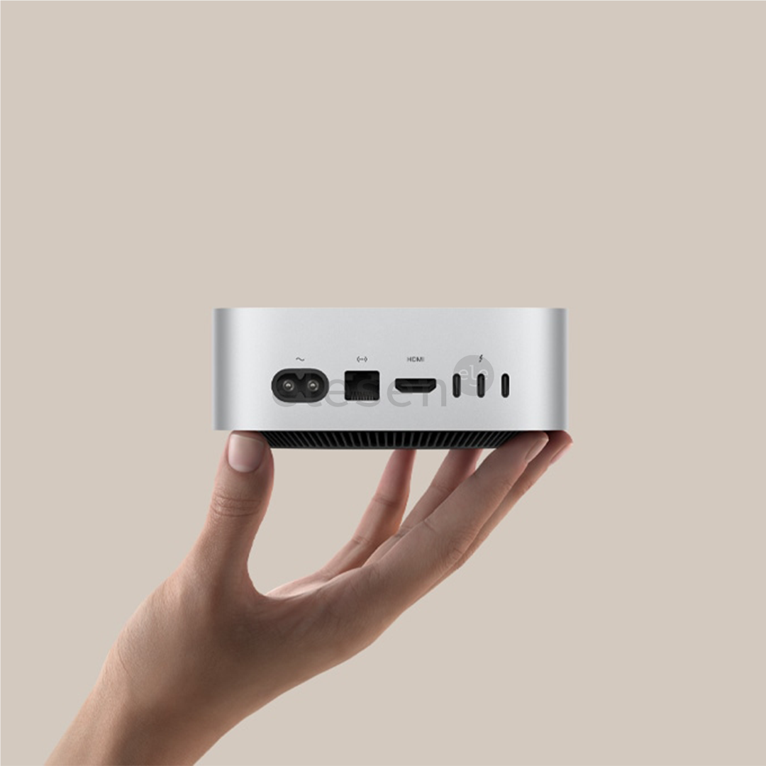 Apple Mac Mini (2024) M4 10C/10C, 16 ГБ, 256 ГБ, серебристый - Настольный компьютер