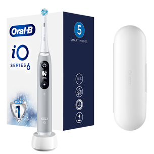 iOM6.1A6.1K Oral-B iO6, pilkas – Elektrinis dantų šepetėlis PR000130201
