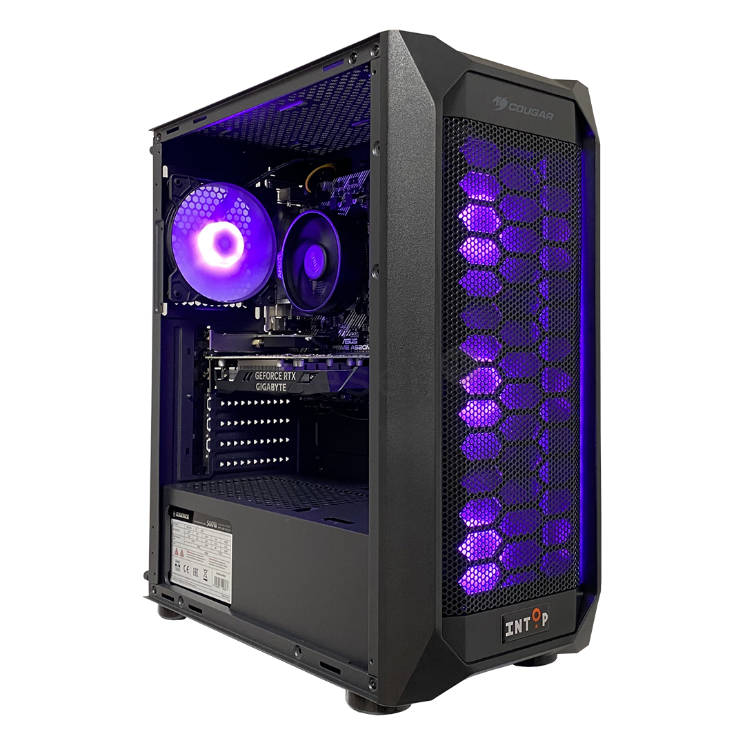 Intop Gaming ER607146, Ryzen 5, 16 GB, 512 GB, RTX3050, juodas – Stacionarus kompiuteris
