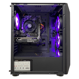 Intop Gaming ER607146, Ryzen 5, 16 GB, 512 GB, RTX3050, juodas – Stacionarus kompiuteris