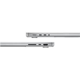 Apple MacBook Pro 14 (2024) M4 Pro, 14C/20C, 24 GB, 1 TB, SWE, sidabro spalvos - Nešiojamasis kompiuteris