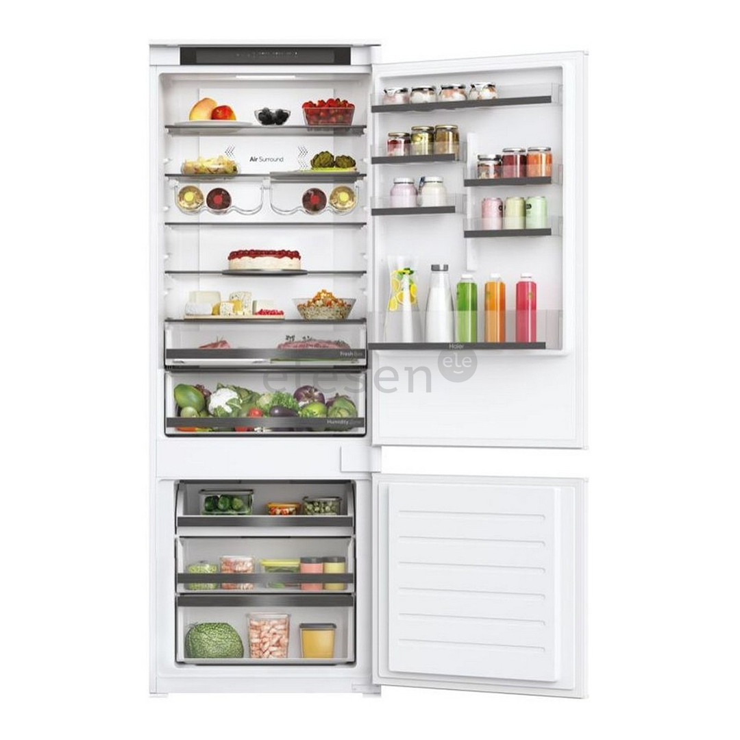 Haier, NoFrost, 364 L, aukštis 194 cm - Integruojamas šaldytuvas