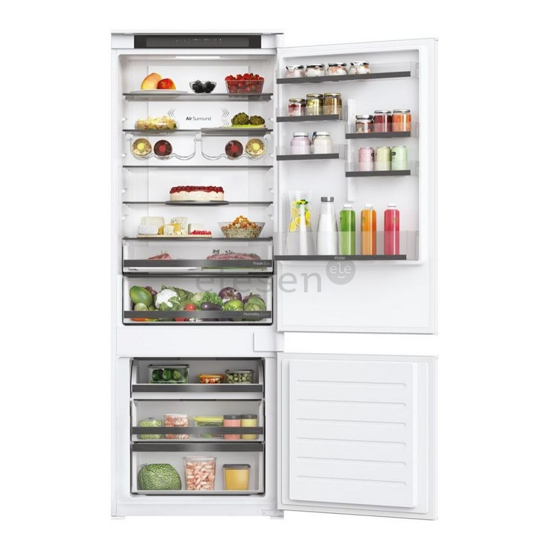Haier, NoFrost, 364 L, aukštis 194 cm - Integruojamas šaldytuvas
