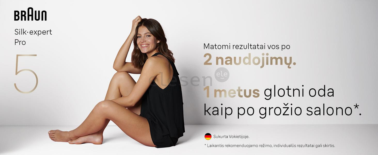 Braun Silk-expert Pro 5, white/golden - IPL Hair removal