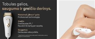 Braun Silk-expert Pro 5, baltas/auksinis - IPL Fotoepiliatorius Prekė - PL5052