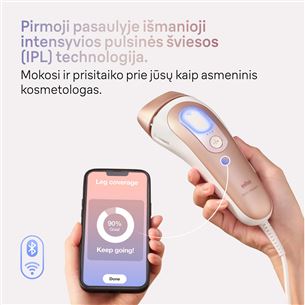 Fotoepiliatorius  Braun IPL Skin i-Expert Pro 7 PL7147, baltas/auksinis