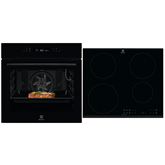 Electrolux, 71 L, juoda - Įmontuojama orkaitė + kaitlentė