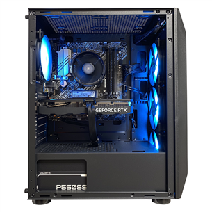 Intop Gaming ER017397, Ryzen 5, 16 GB, 1 TB, RTX4060, juodas – Stacionarus kompiuteris