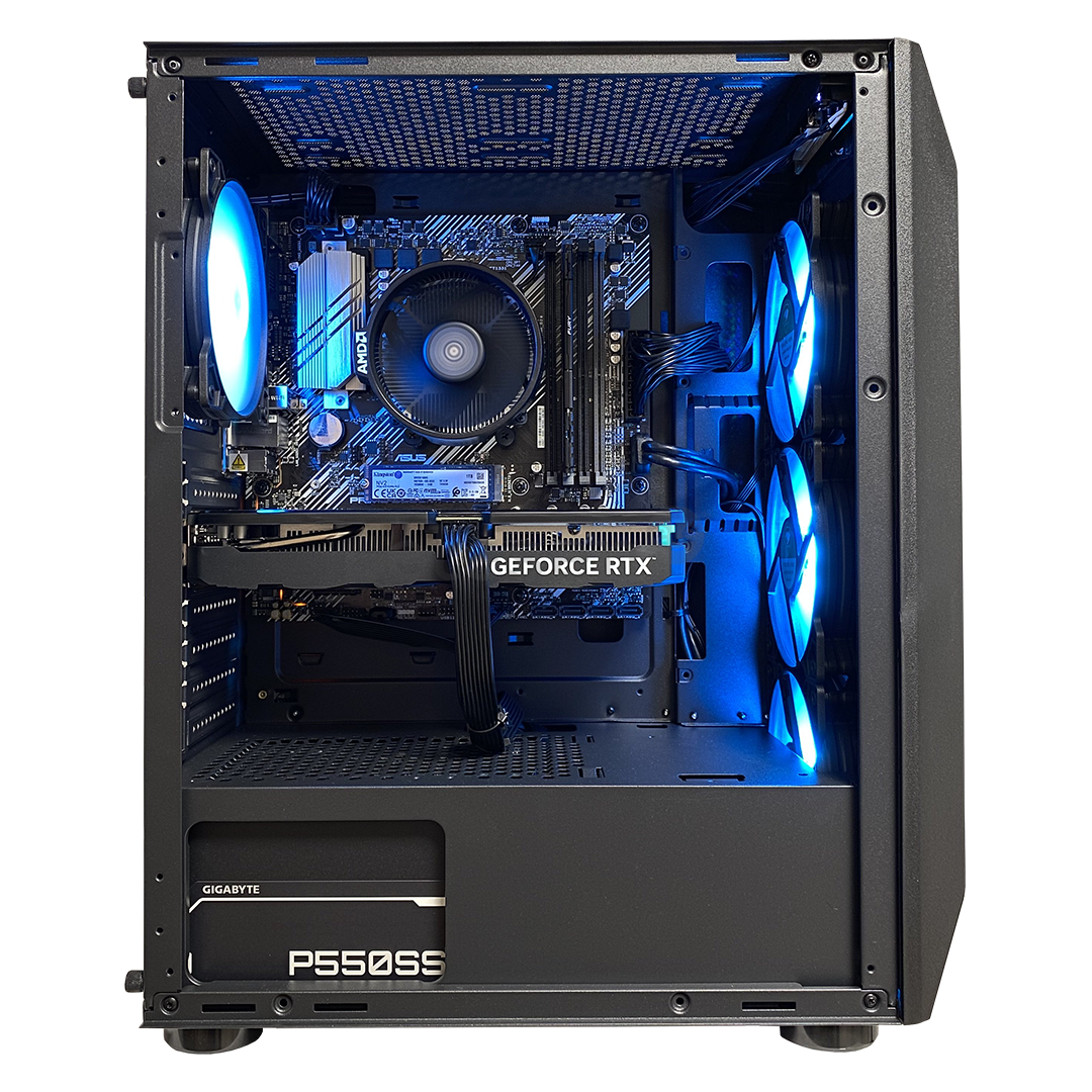 Intop Gaming ER017397, Ryzen 5, 16 GB, 1 TB, RTX4060, juodas – Stacionarus kompiuteris