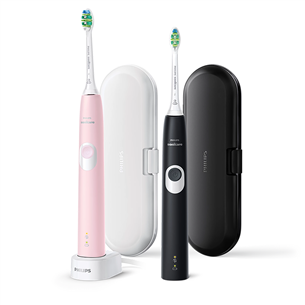 Philips ProtectiveClean 4300, black/pink - Electric toothbrush set PR000101419