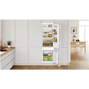 Bosch, Series 2, 270 L, aukštis 178 cm - Įmontuojamas šaldytuvas