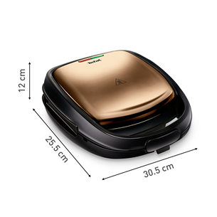 Tefal Snack Time Coppertinto, 700 Вт, медный - Прибор для приготовления бутербродов и вафель