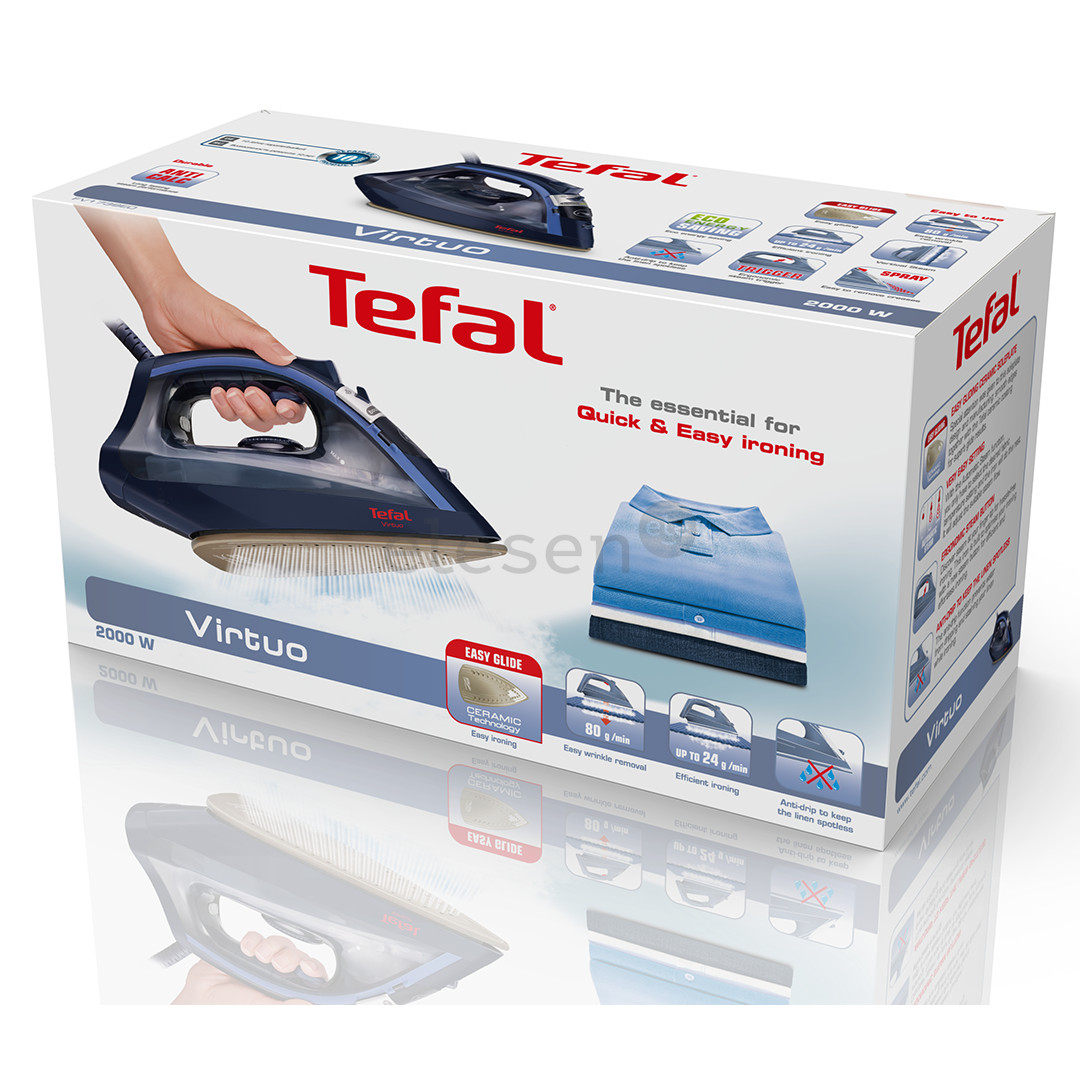 Tefal Virtuo, 2000 W, tamsiai mėlynas - Lygintuvas