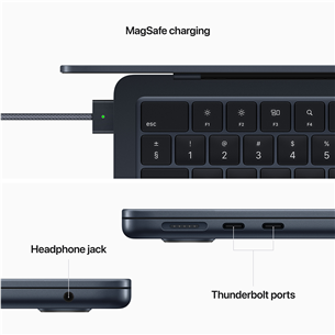 Apple MacBook Air 13 (2022), M2 8C/8C, 16 ГБ, 256 ГБ, SWE, черный - Ноутбук Товар - MC7X4KS/A