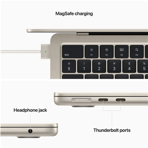Apple MacBook Air 13" (2022), M2 8C/8C, 16 GB, 256 GB, RUS, starlight - Notebook Item - MC7W4RU/A
