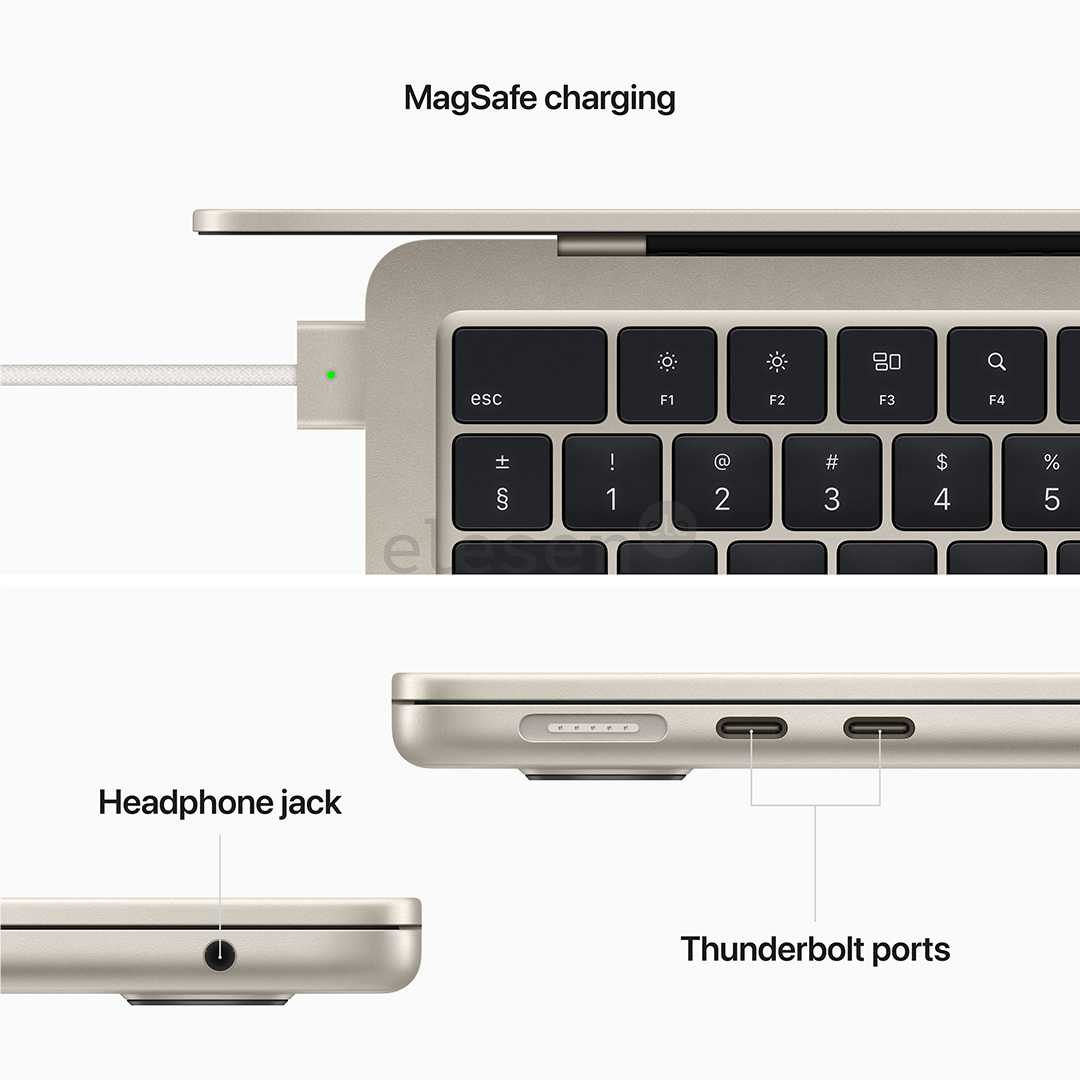 Apple MacBook Air 13" (2022), M2 8C/8C, 16 GB, 256 GB, RUS, starlight - Notebook Item - MC7W4RU/A