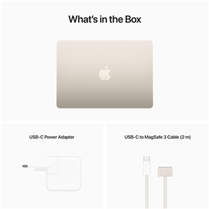 Apple MacBook Air 13" (2022), M2 8C/8C, 16 GB, 256 GB, RUS, starlight - Notebook Item - MC7W4RU/A