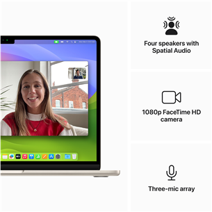 Apple MacBook Air 13'' (2024), M3 8C/10C, 24 GB, 512 GB, RUS, starlight - Notebook Item - MC8P4RU/A