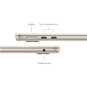 Apple MacBook Air 13'' (2024), M3 8C/10C, 24 GB, 512 GB, RUS, starlight - Notebook Item - MC8P4RU/A